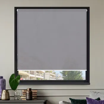 Roleta FOA Látková roleta, Tmavá ocel, LE 139 Strana ovládání_barva profilu_ALZA: Bílý profil, Levá strana ovládání, Montáž_ALZA: Zavěšení - bez vrtání, Šířka_x_Výška_ALZA: , 52 x 150 cm