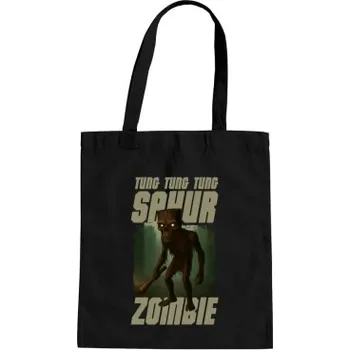 Žertovný předmět Tung Tung Tung Sahur zombie - baseballová pálka - Italian Brainrot - taška s potiskem- Tričkový.cz