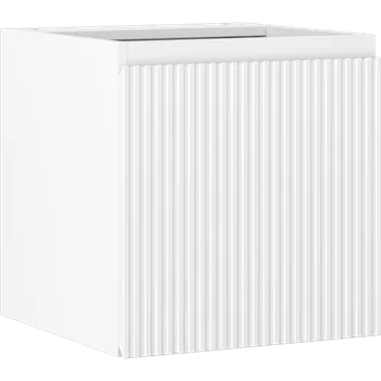 Koupelnový nábytek Mexen Rivel koupelnová skříňka pod umyvadlo 45 cm, 1 dveře, drážkovaná, matná bílá - 91A21-04547-1-BF01 Koupelnové skříňky