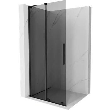 Mexen Velar L sprchová stěna posuvná Walk-in 110 x 200 cm, grafit 8 mm, černá - 871-110-003-43-70 Sprchové stěny