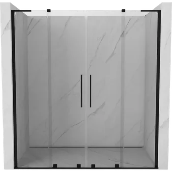 Sprchové dveře Mexen Velar L Duo posuvné sprchové dveře 180 cm, transparentní, černé - 871-180-003-02-70 Sprchové dveře