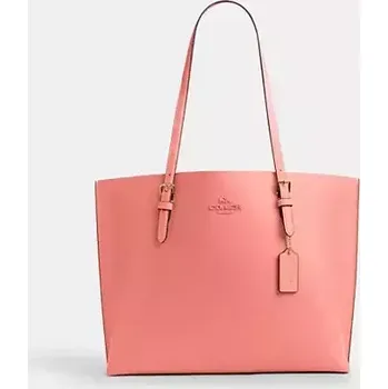 Módní doplněk COACH dámská kožená kabelka Mollie korálová