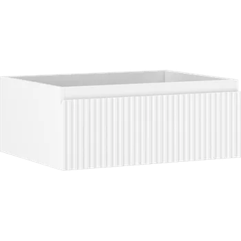 Koupelnový nábytek Mexen Rivel koupelnová skříňka pod umyvadlo 60 cm, 1 zásuvka, drážkovaná, bílá mat - 91A20-06023-1-BF01 Koupelnové skříňky