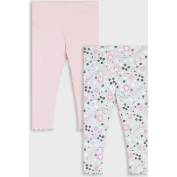 Dívčí spodní prádlo Sinsay - Sada 2 legín - pastelová růžová - 032EN-03X - 032EN-03X-98