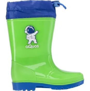 Chlapecké holínky Chlapecké holínky AQUOS RASTY K COLLAR 26 Zelená, Modrá, Bílá