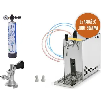 Výčepní technika LINDR PYGMY 25 NEW Green Line, plochý, CO2 mini+rychlospojka