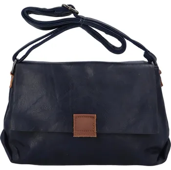 Trendová dámská koženková taška přes rameno Finola, tmavě modrá