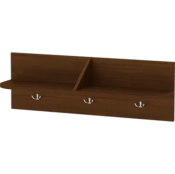 Věšák Max-i Věšák na zeď s policí V-3 | OŘECH Zvolte barvu:: ořech - tmavý