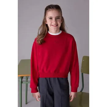 Chlapecká mikina Dětská mikina Mayoral červená barva, hladká, 7422 7422.8C.Junior.9BYA 33X, vel. 128
