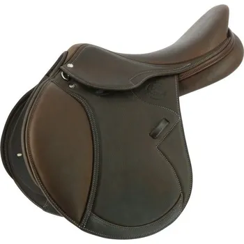 Jezdecké sedlo Skokové sedlo ERIC THOMAS DTA Antares Hnědá 17"
