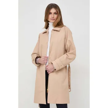 Dámský kabát Bavlněný kabát MICHAEL Michael Kors béžová barva MR420DQDTY 02X, vel. M