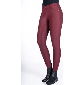 Jezdectví Dámské rajtky HKM Luna fullgrip 34 Tm. šedá