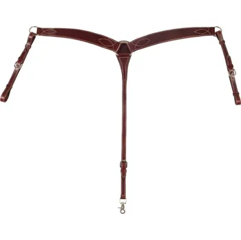 Poprsník Westernový kožený poprsník POOL'S Přírodní