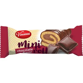 Cukrovinka Vincinni mini roll čokoládový krém 30g