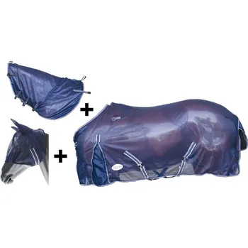 Deka pro koně Síťová deka s krčním dílem a maskou Umbria Equitazione VIANA 155 cm