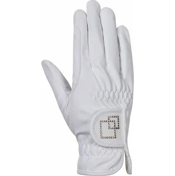 Jezdecké rukavice Jezdecké rukavice HKM Competition Černá/růžová XL