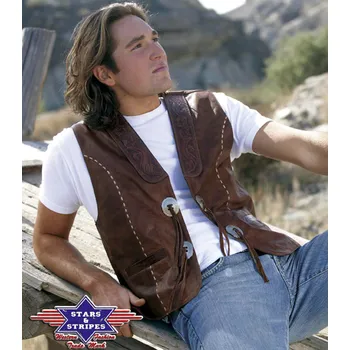 Pánská kožená vesta Alamo XL