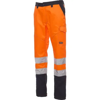 Pánské kalhoty PayPer CHARTER - KALHOTY TWILL 245/250GR Barva: ORANŽOVÁ FLUO/NÁMOŘN, Vyberte velikost: XXL