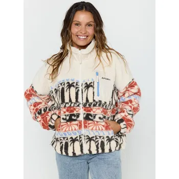 Pánská mikina Mikina Rip Curl OCEANIC ZIP THRU POLAR FLEECE Beige velikost XL