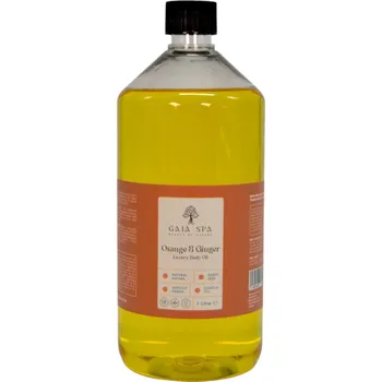 Masážní přípravek Tělový masážní olej Pomeranč a Zázvor (Orange & Ginger) - GAIA SPA Objem: 1000ml