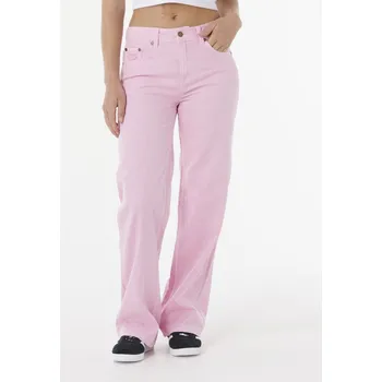 Dámské kalhoty Kalhoty Rip Curl AGGIE RELAXED JEANS Pink velikost 27
