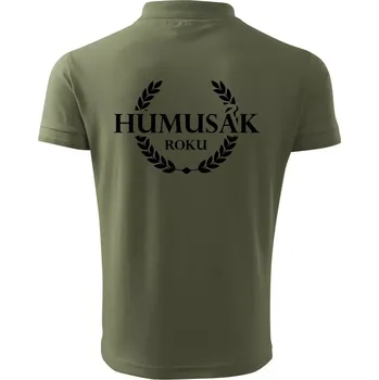 Pánská košile Humusák roku - Polokošile pánská Pique Polo 203 - L ( Khaki )