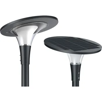 Venkovní osvětlení SANKO LED solární parková lampa ATHENA 18W 3000+6000K 2800lm LiFePO4 154Wh