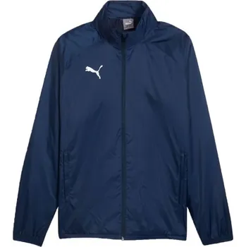 Pánská větrovka Pánská sportovní bunda Puma TEAMGOAL ALL WEATHER JACKET XS Tmavě modrá, Bílá