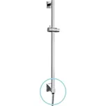 Sapho Sprchová tyč s vývodem vody, posuvný držák, hranatá, 600mm, chrom