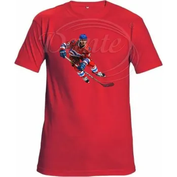 Pánská móda Dante Tričko červené Hokejista - velikost - 2XL