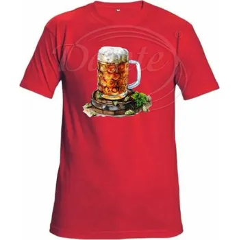 Pánská móda Dante Tričko červené Pivo na sudu - velikost - L