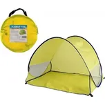 Stan plážový s UV filtrem 100x70x80cm samorozkládací polyester/kov obdelník žlutý v látkové tašce