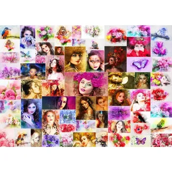 Puzzle GRAFIKA Puzzle Koláž: Ženy 1000 dílků