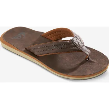 Pánské žabky QUIKSILVER Pánské žabky Carver hnědé 42 KAŠTANOVÁ