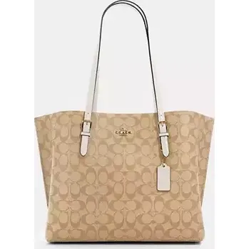 Kabelka COACH dámská kabelka Mollie světle hnědá logová