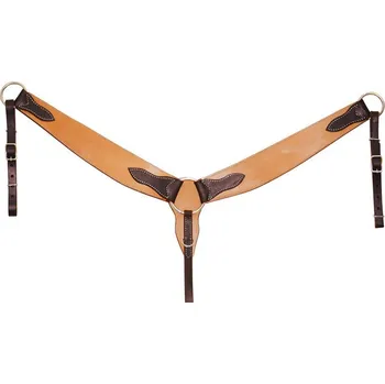 Poprsník Westernový kožený poprsník POOL'S 2-Tone Hnědá