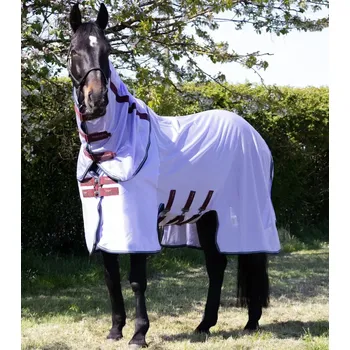 Deka pro koně Síťová deka Premier Equine Bug Buster levandulová 6,9" (155cm)