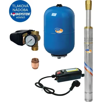 Příslušenství k čerpadlu AQUACUP SUB CONTROL WORM 50 - 35/100 (20m kabel) Vodárna s ponorným vřetenovým čerpadlem a elektroboxem 1198