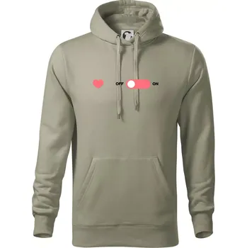 Pánská mikina Love OFF - Mikina pánská Cape s kapucí - 5XL ( Light khaki )