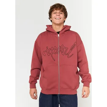 Pánská mikina Mikina Rip Curl MEDINA SCRIPT Z/T HOOD Apple Butter velikost XL