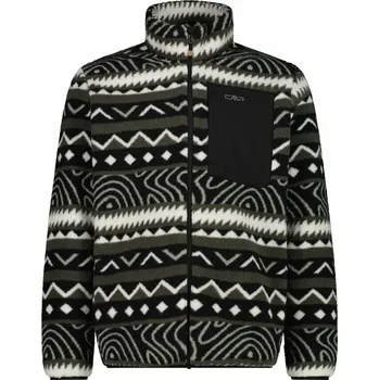 Pánská bunda CMP Pineto fleecová bunda - 0 - zelená | černá - 56