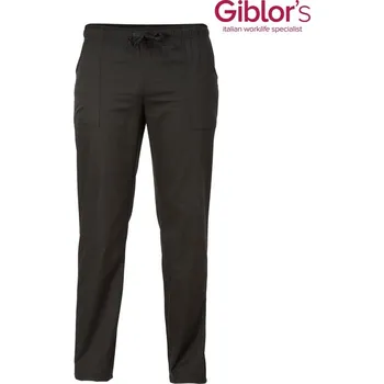 Dámské kalhoty GILBORS Kuchařské kalhoty ALAN, barva ČERNÁ Velikost: 5XL