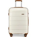 Bíly prémiový skořepinový kufr s TSA zámkem "Solid" - vel. L