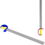 Meč soft pěnový 64cm měkký 2 barvy