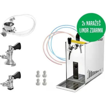 Výčepní technika LINDR PYGMY 20/K Green Line new, bajonet, plochý + sanitační adapter bajonet SET