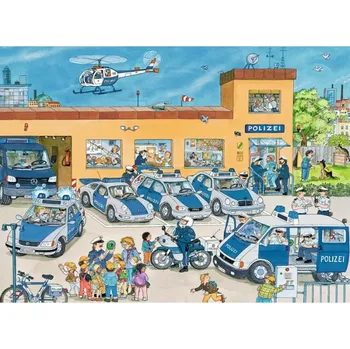 Puzzle RAVENSBURGER Puzzle Policejní stanice XXL 100 dílků