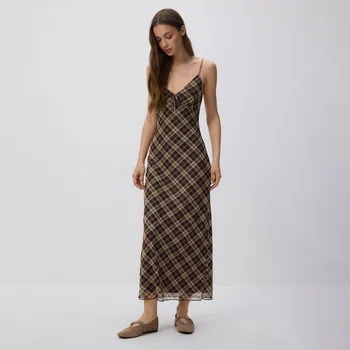 Dámské šaty Reserved - Kostkované šaty - vícebarevná - 928GA-MLC - 928GA-MLC-S