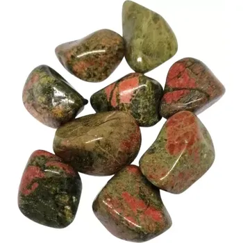 Drahý kámen Unakit tromlovaný kámen L – přírodní kámen pro rovnováhu a uzdravení