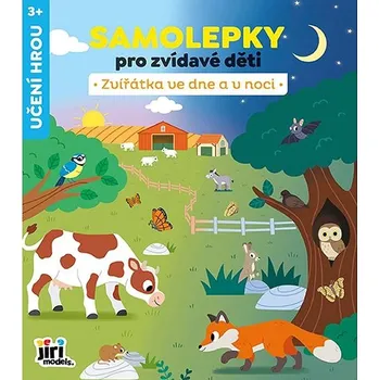 Samolepky pro zvídavé děti Zvířátka ve dne a v noci Kniha