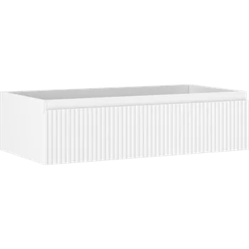 Koupelnový nábytek Mexen Rivel koupelnová skříňka pod umyvadlo 90 cm, 1 zásuvka, drážkovaná, bílá matná - 91A20-09023-1-BF01 Koupelnové skříňky